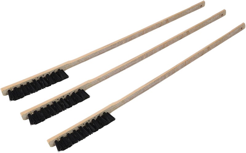 KooingTech 3pcs Bird Cage Cleaner Brush, Wooden Birdcage Brush, Long Handle Bird Cage Brushs Suitable for Routine Maintenance of Various Sized Cage Bodies - Image 1
